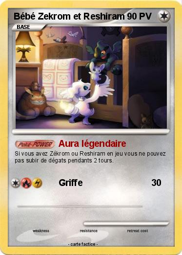 Pokemon Bébé Zekrom et Reshiram