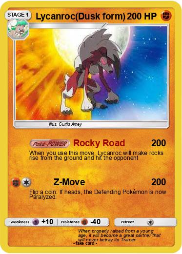 Pokemon Lycanroc(Dusk form)