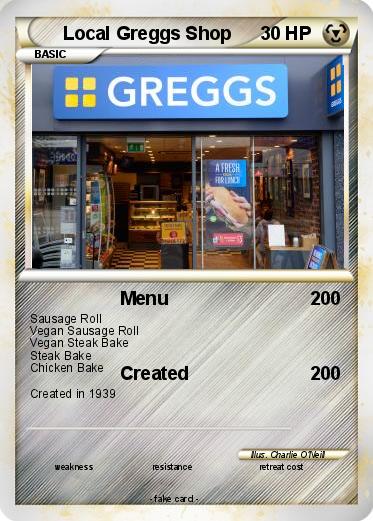 Pokemon Local Greggs Shop