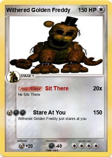 Pokemon Withered Golden Freddy
