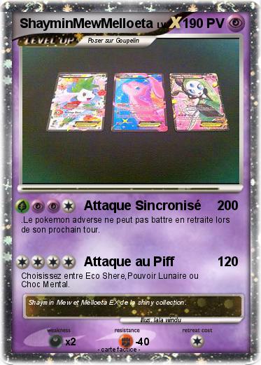 Pokemon ShayminMewMelloeta