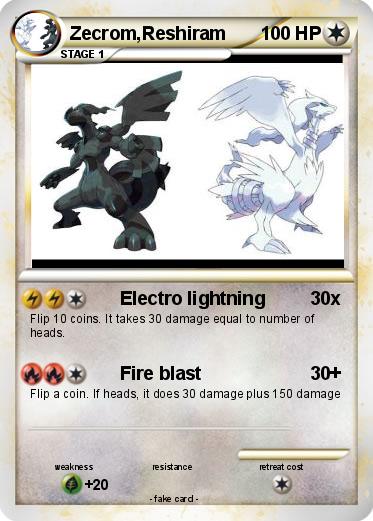 Pokemon Zecrom,Reshiram