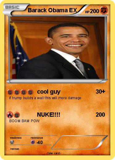 Pokemon Barack Obama EX