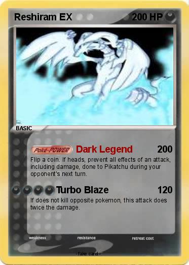 Pokemon Reshiram EX