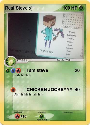 Pokemon Real Steve :(