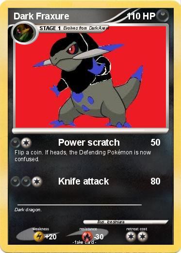 Pokemon Dark Fraxure