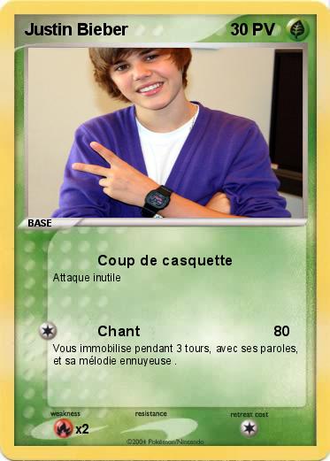 Pokemon Justin Bieber