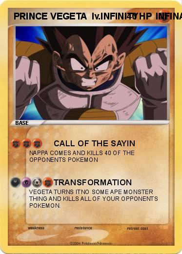 Pokemon PRINCE VEGETA  lv.INFINITY       INFINANT HP