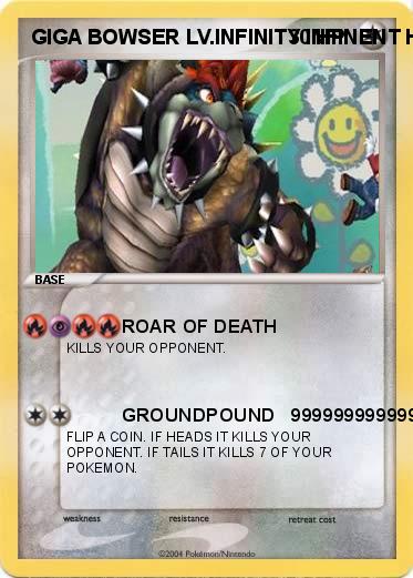 Pokemon GIGA BOWSER LV.INFINITY INFINENT HP
