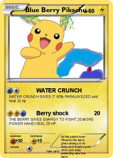 Pokemon Blue Berry Pikachu