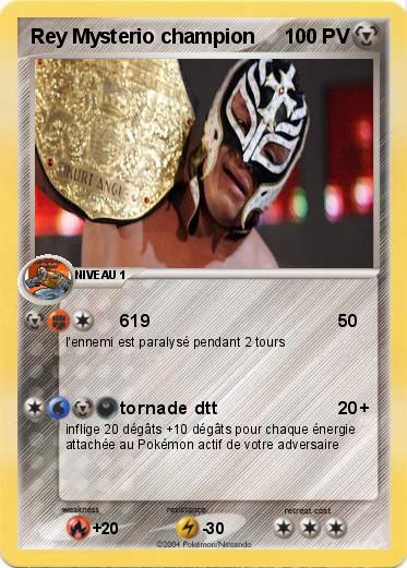 Pokemon Rey Mysterio champion