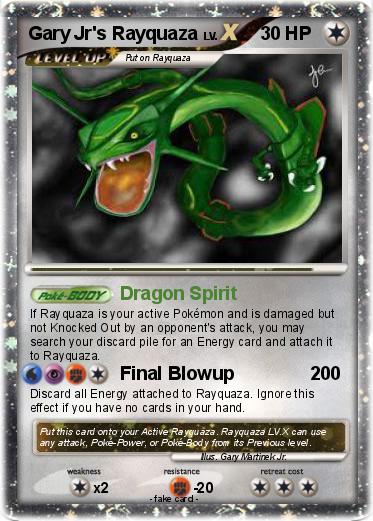 Pokemon Gary Jr's Rayquaza