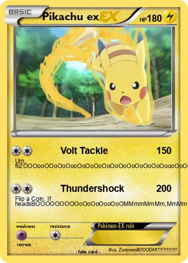 Pokemon Pikachu ex