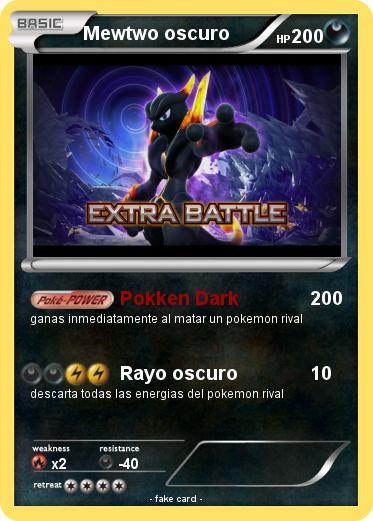 Pokemon Mewtwo oscuro