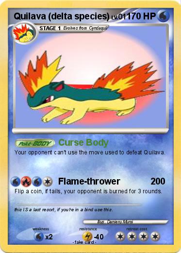 Pokemon Quilava (delta species)