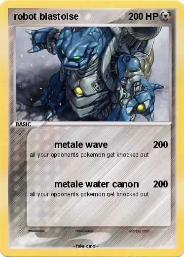 Pokemon robot blastoise
