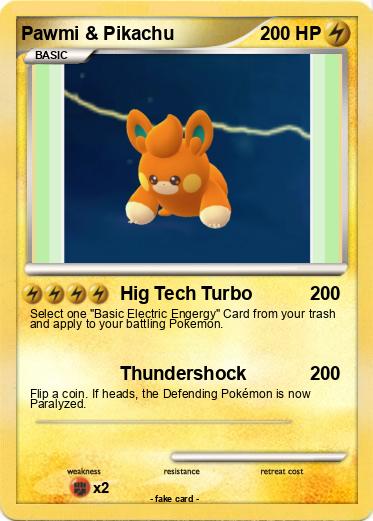 Pokemon Pawmi & Pikachu