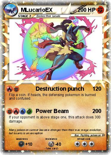 Pokemon MLucarioEX