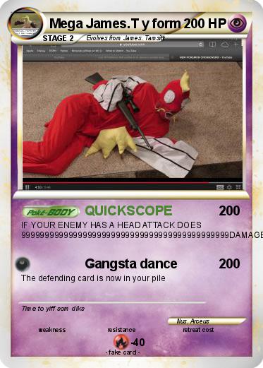 Pokemon Mega James.T y form