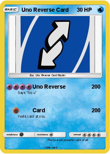 Pokemon Uno Reverse Card