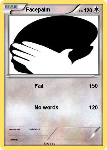 Pokemon Facepalm