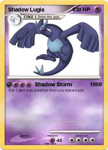 Pokemon Shadow Lugia                   0