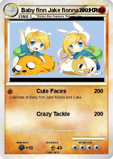 Pokemon Baby finn Jake fionna and Cake