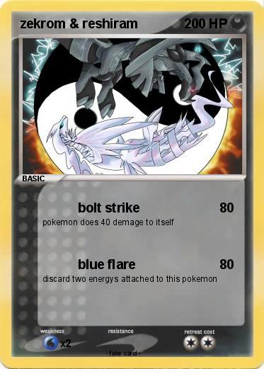 Pokemon zekrom & reshiram