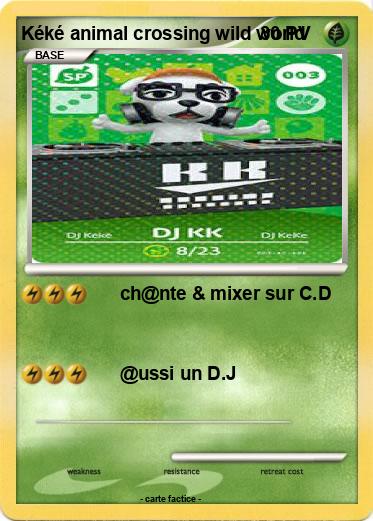 Pokemon Kéké animal crossing wild world