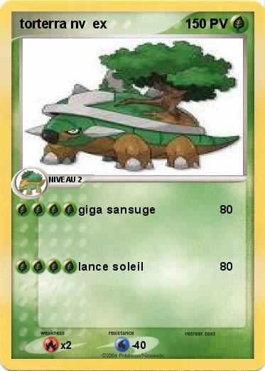 Pokemon torterra nv  ex