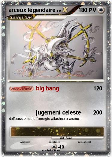 Pokemon arceux légendaire