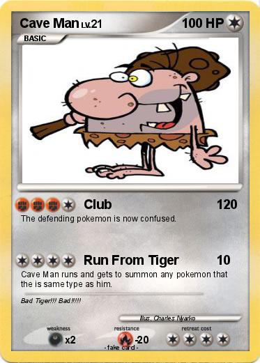 Pokemon Cave Man