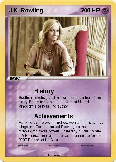 Pokemon J.K. Rowling