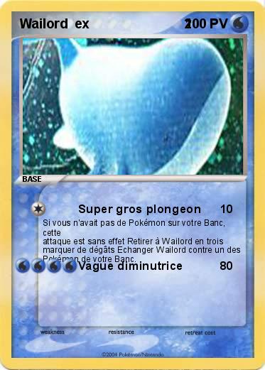 Pokemon Wailord  ex                          2