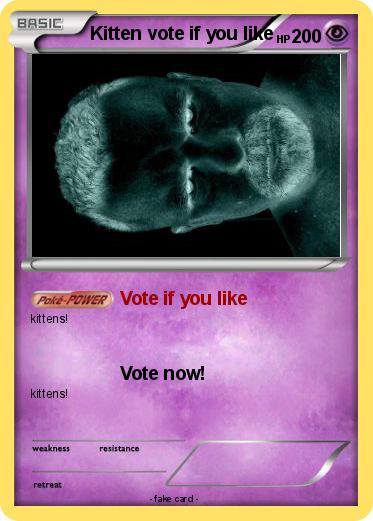 Pokemon Kitten vote if you like