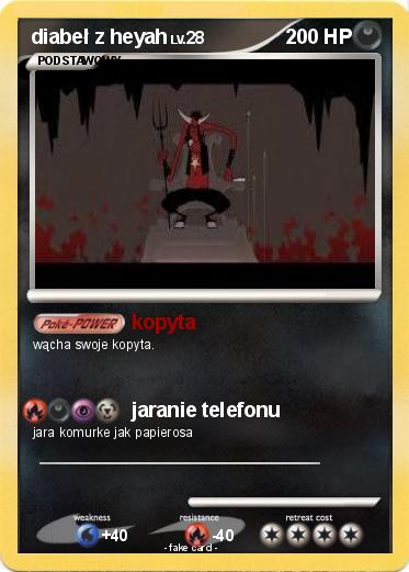 Pokemon diabeł z heyah