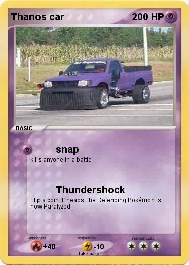 Pokemon Thanos car