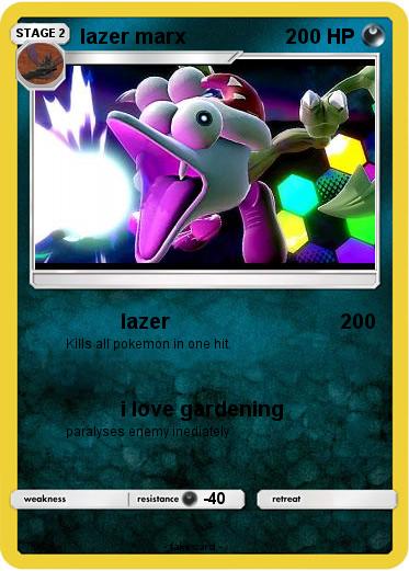 Pokemon lazer marx