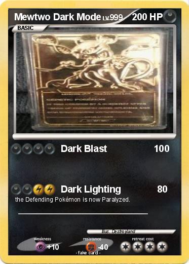 Pokemon Mewtwo Dark Mode