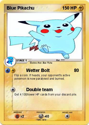 Pokemon Blue Pikachu