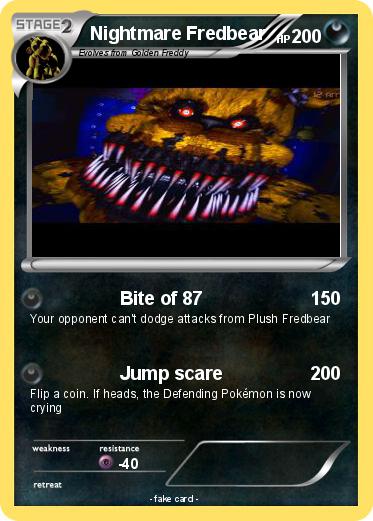 Pokemon Nightmare Fredbear