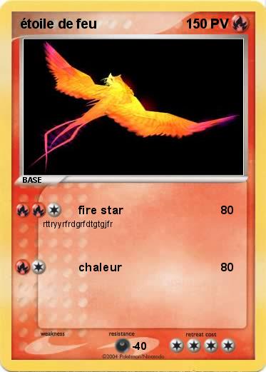 Pokemon étoile de feu