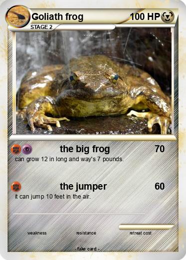 Pokemon Goliath frog
