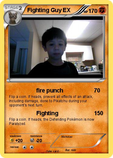 Pokemon Fighting Guy EX