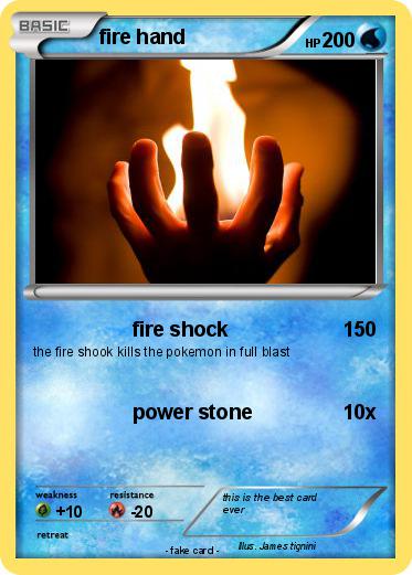 Pokemon fire hand