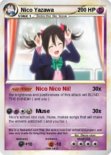 Pokemon Nico Yazawa