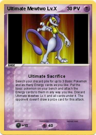 Pokemon Ultimate Mewtwo Lv.X 