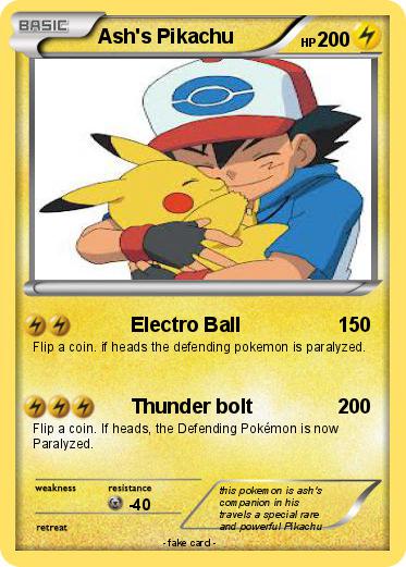 Pokemon Ash's Pikachu