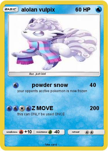 Pokemon alolan vulpix