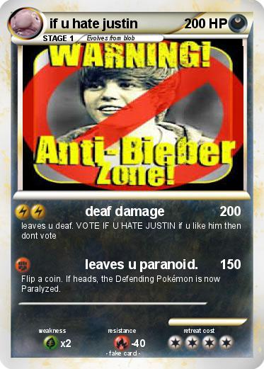 Pokemon if u hate justin